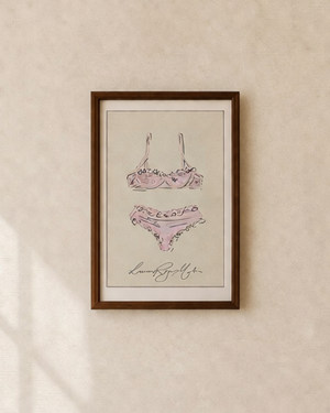 Pink Lingerie Poster Print