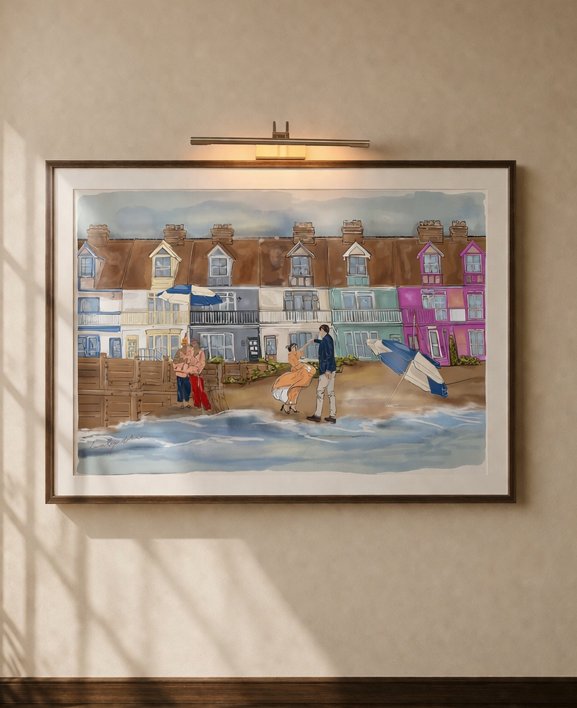 A Dance on Whitstable Beach - Fine Art Print