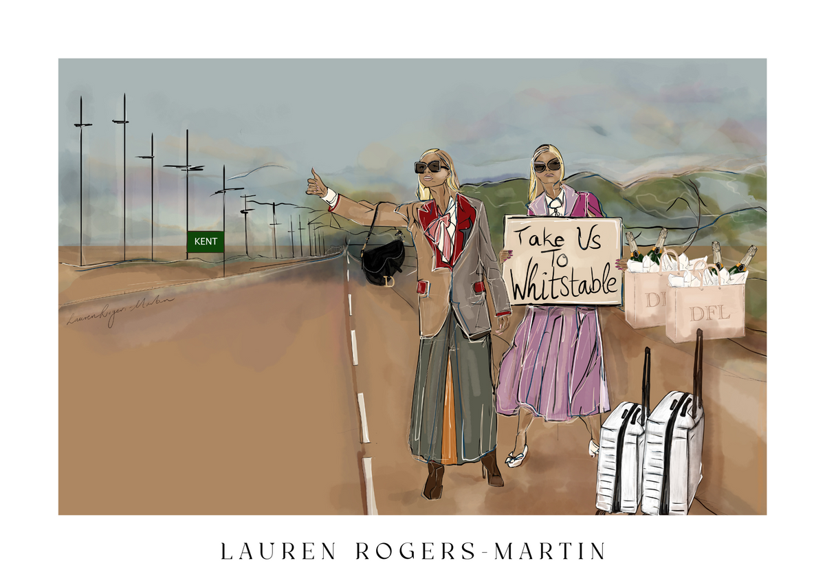 Take Us To Whitstable poster print detail – Lauren Rogers-Martin