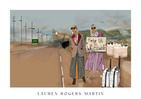 Take Us To Whitstable poster print detail – Lauren Rogers-Martin