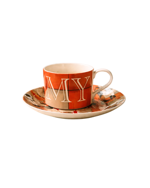 'Kiss My…' Bone China Cup & Saucer Set