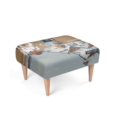 ‘Friendship in Whitstable’ Luxury Footstool