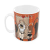 KISS MY mug by The LRM Studio – front view, bold female art design