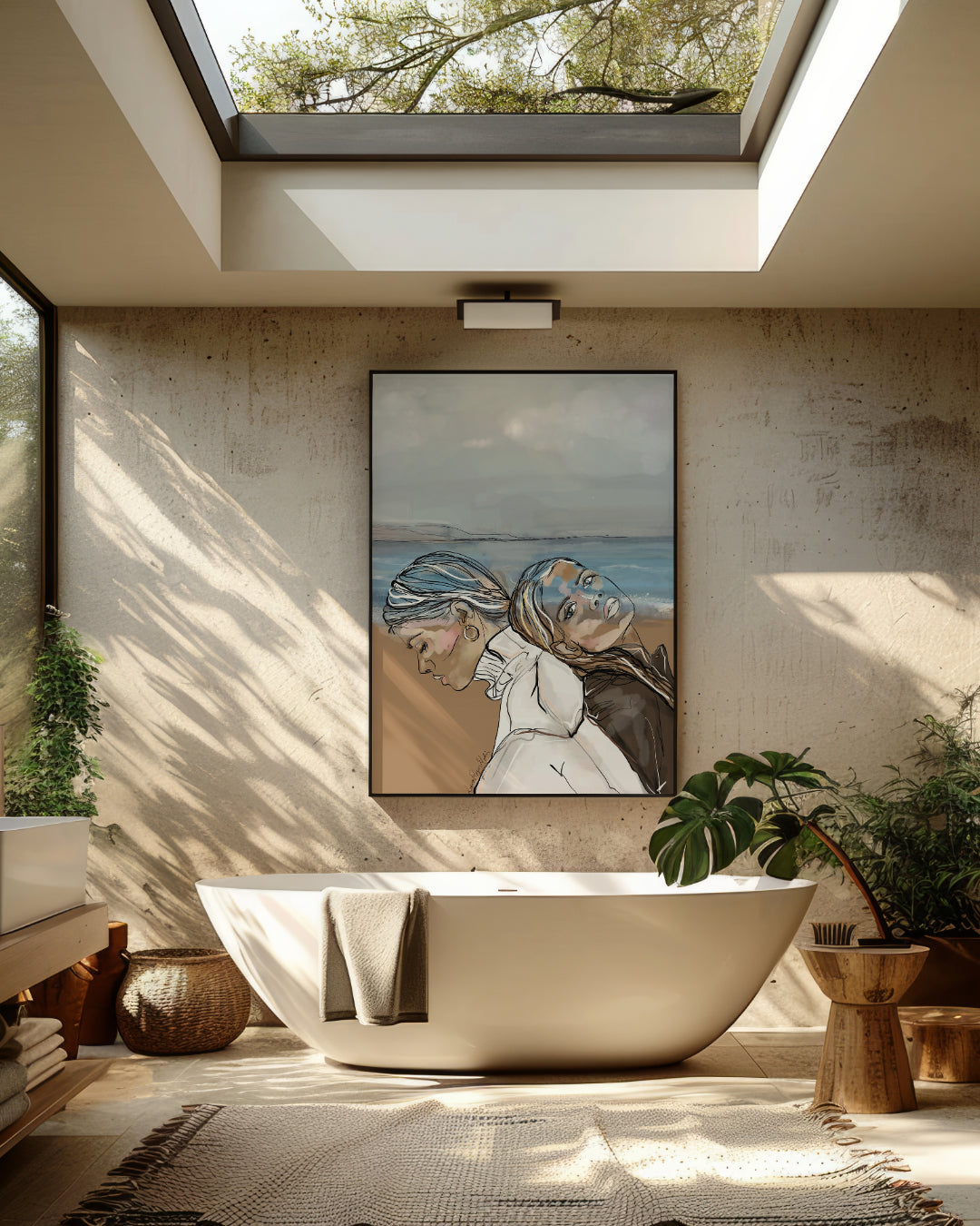 Inner Voice at the Beach print – Lauren Rogers-Martin Whitstable art