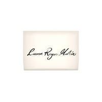 Lady Golfer silk cushion by LRM Studio – back view