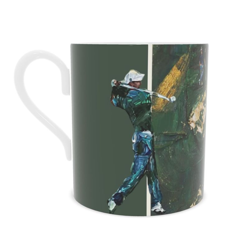Bone china mug by LRM Studio – back view