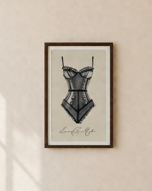 Black Lingerie -Poster Print