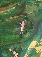 Whitstable & Seasalter Golf Club: Girls Play Golf Too – Original Painting on Canvas