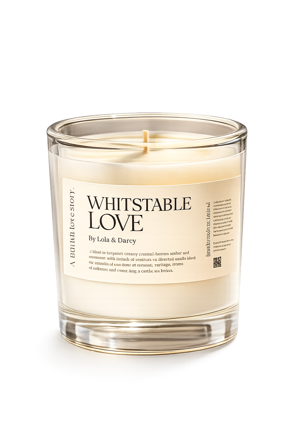 Whitstable Love soy candle 90cl by The LRM Studio – large luxury coastal candle
