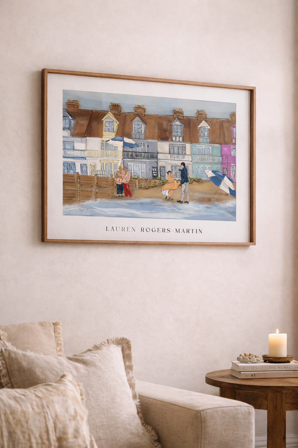 A Dance On Whitstable Beach - Poster Print