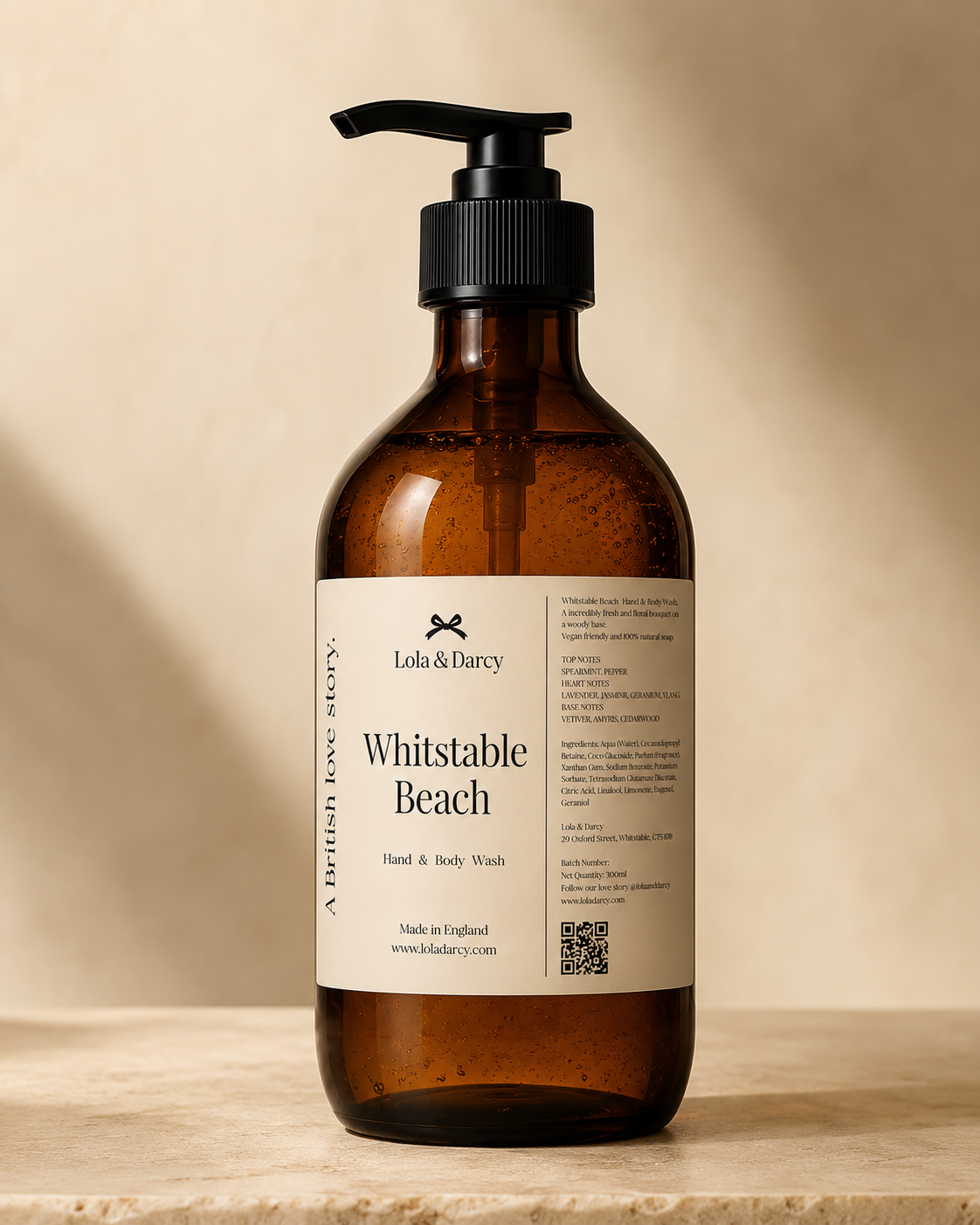 Whitstable Memories hand wash bottle detail – The LRM Studio