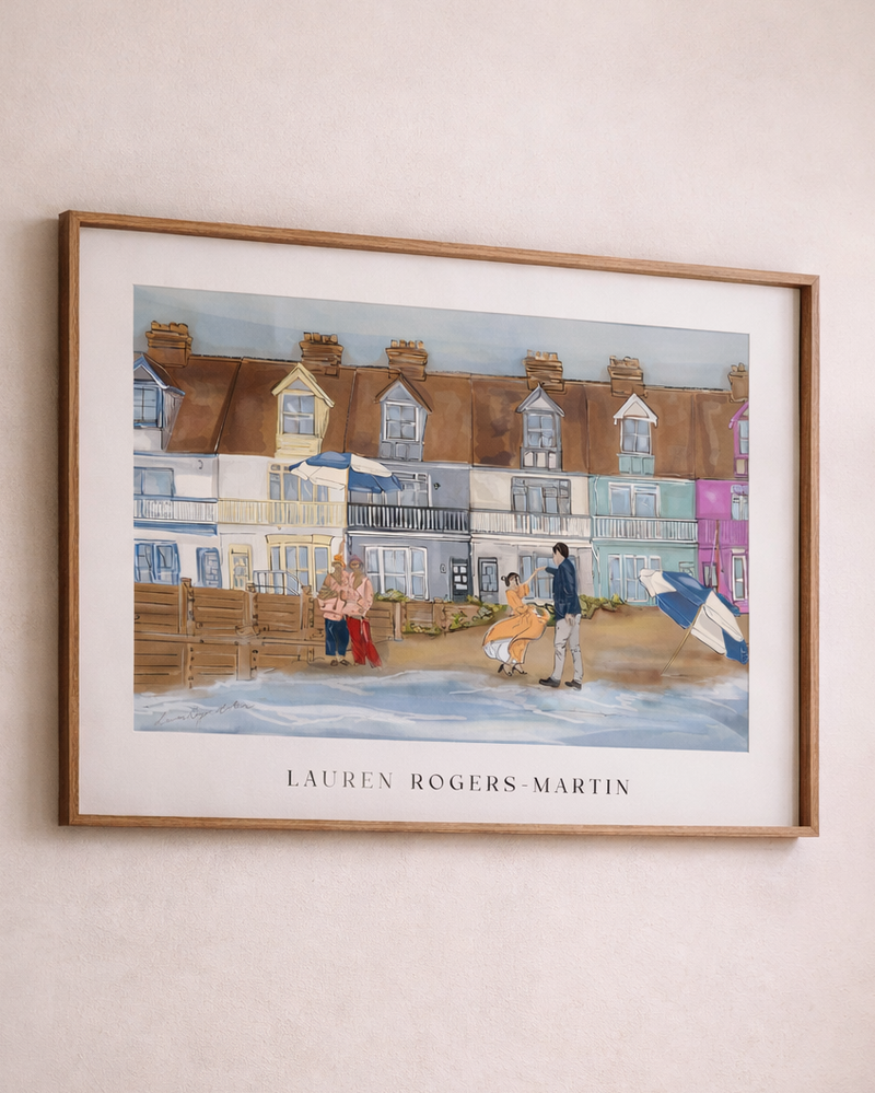A Dance On Whitstable Beach - Poster Print
