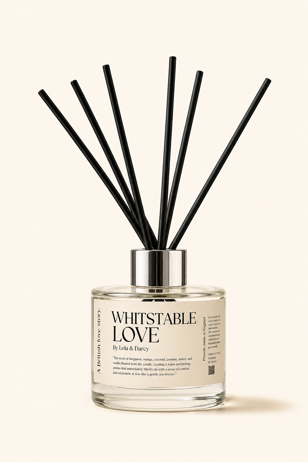 Whitstable Love reed diffuser with bamboo reeds – LRM Studio
