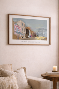 Whitstable High Street print in lifestyle setting – Lauren Rogers-Martin