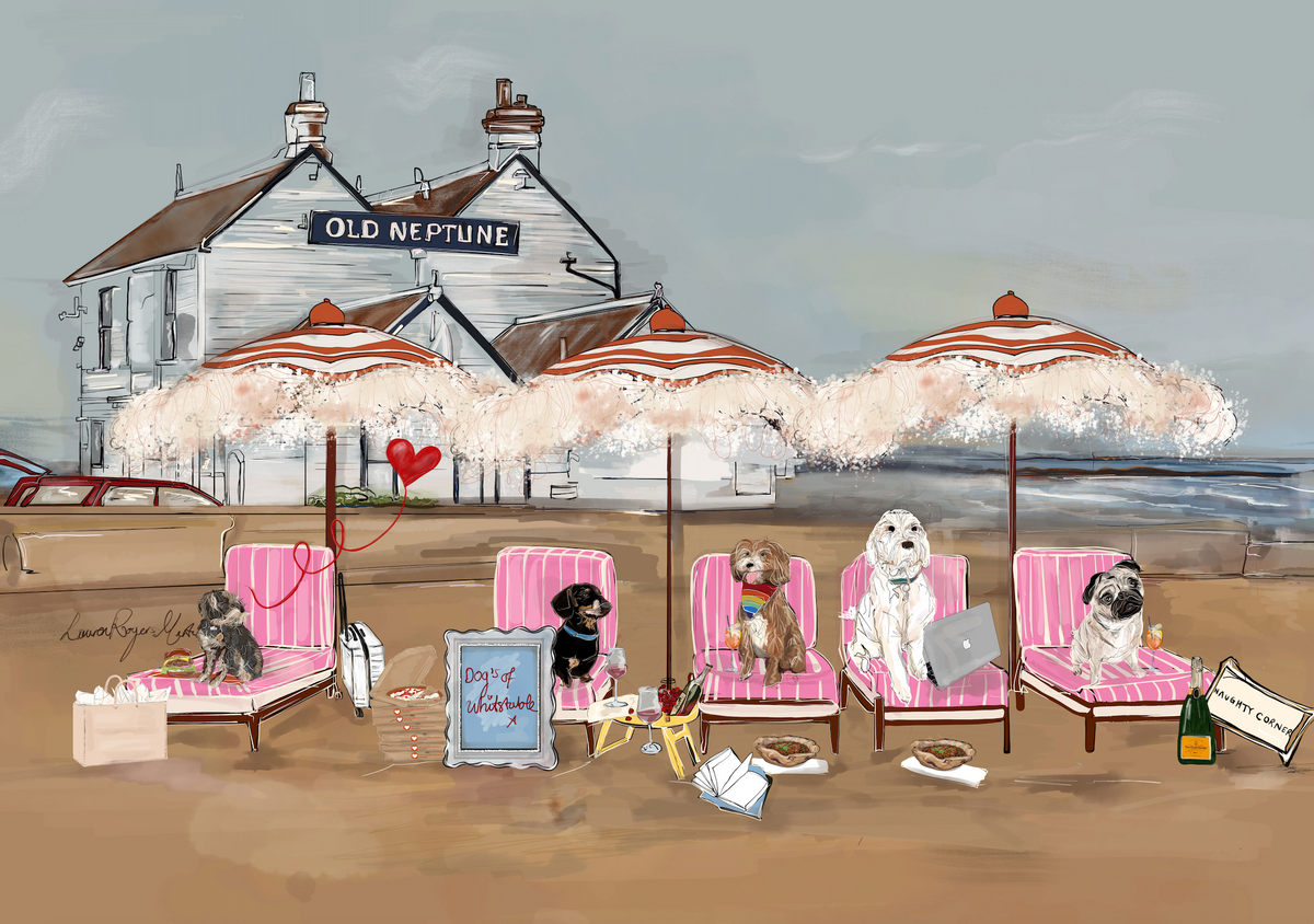 Dogs of Whitstable V3 fine art print unframed – LRM Studio