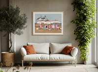 Dogs of Whitstable V3 print detail – Lauren Rogers-Martin Whitstable