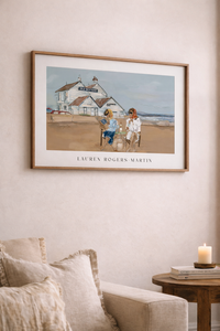 Friendship on Whitstable Beach print in lifestyle setting – The LRM Studio