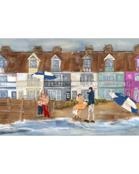 A Dance on Whitstable Beach fine art print in styled setting – The LRM Studio