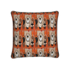 KISS MY designer cushion by LRM Studio – bold orange statement homeware
