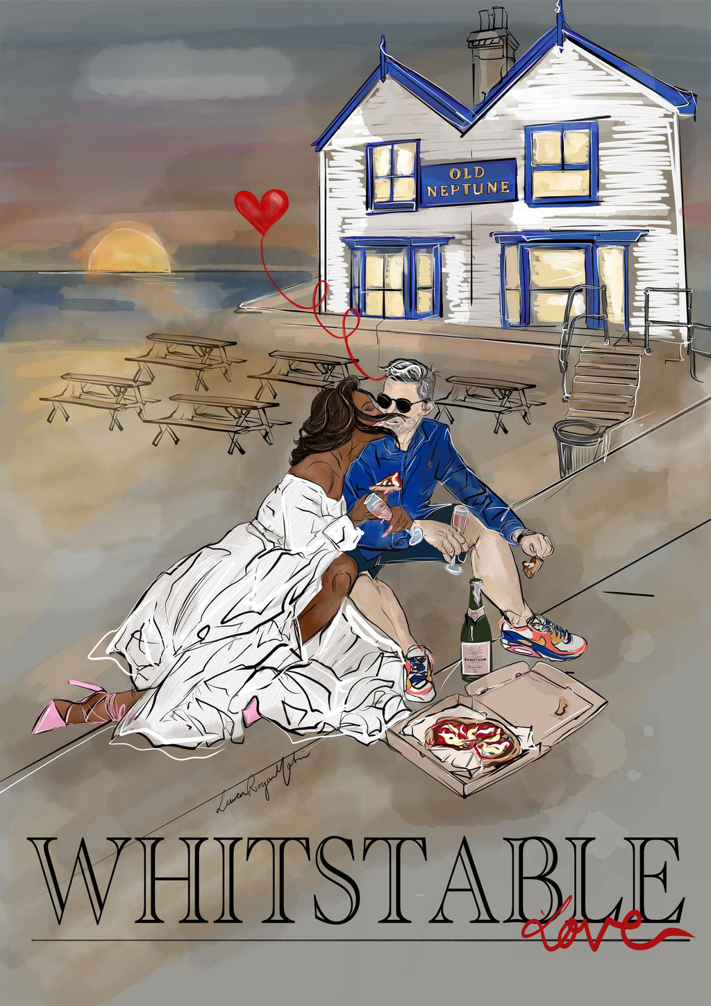 Martin & Lauren At  At The Old Neptune- Fine Art Print