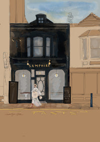 Samphire Whitstable print detail – Lauren Rogers-Martin Whitstable art
