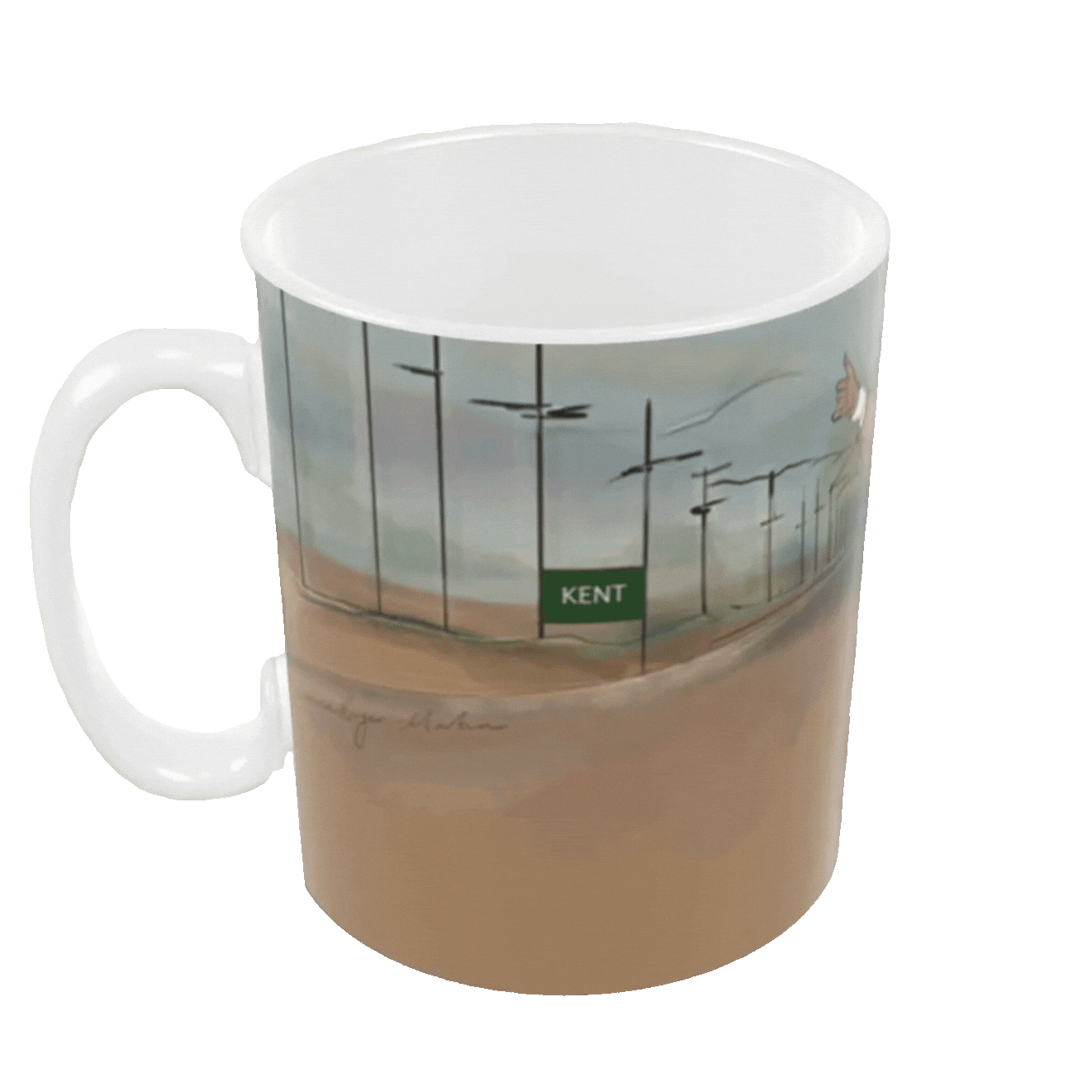 Take Us To Whitstable ceramic mug animation – product view by LRM Studio