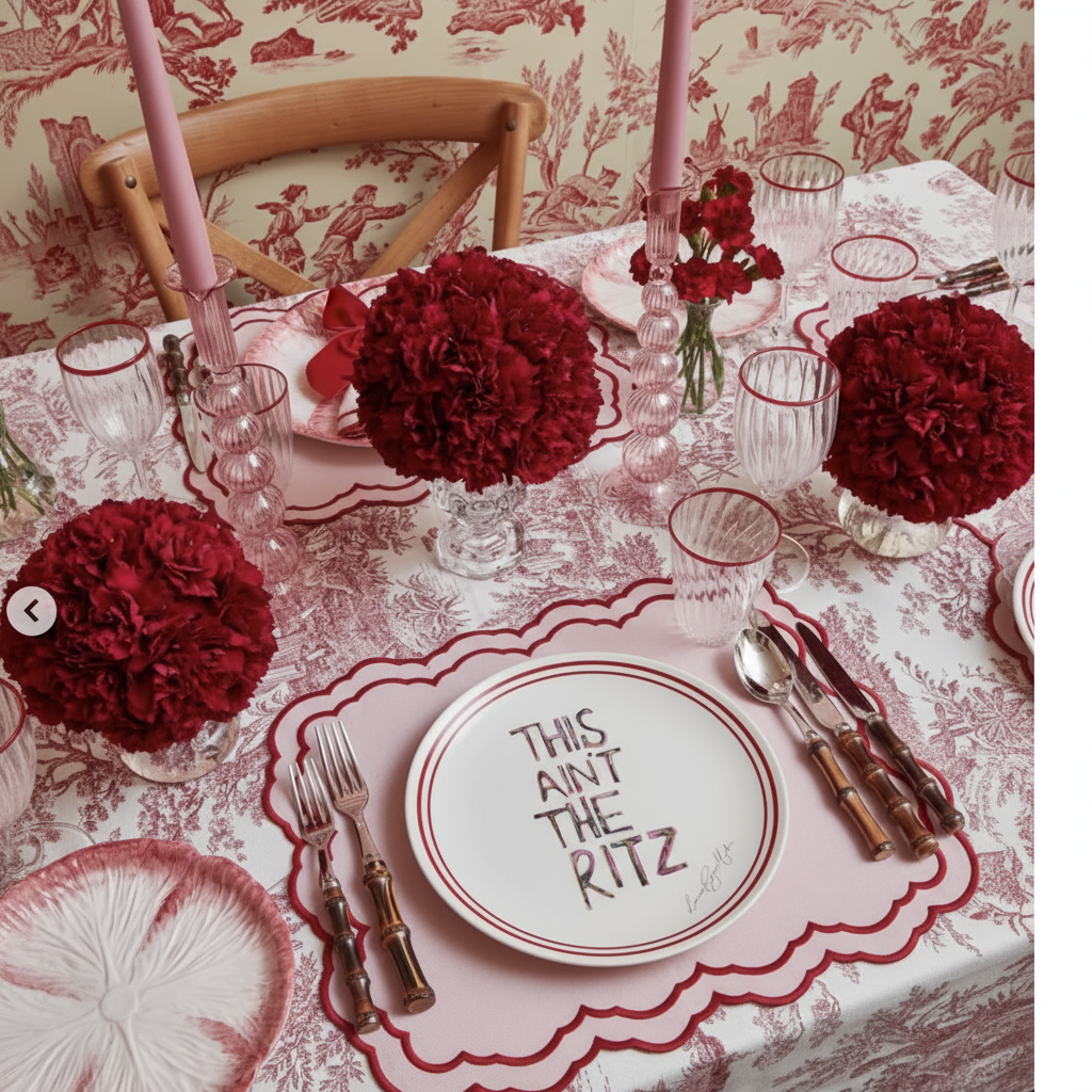 This Ain’t The Ritz Fine Bone China Plate — Red Edition