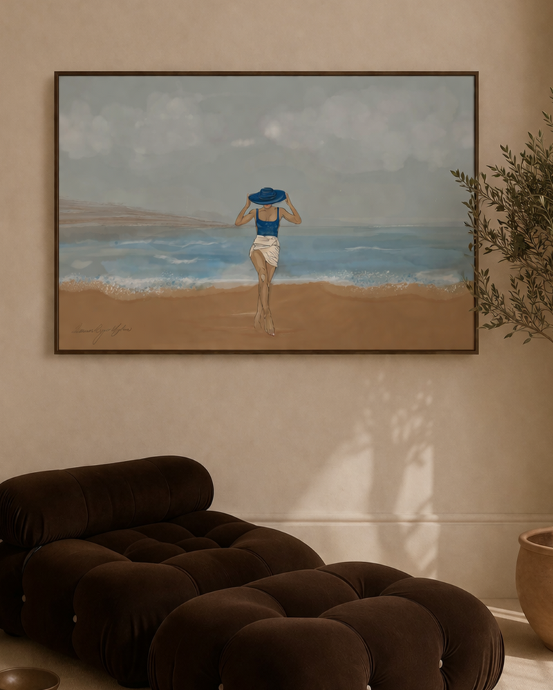 Just Me On Whitstable Beach - Fine Art Print