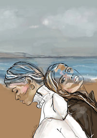 Inner Voice at the Beach fine art print styled on wall – The LRM Studio