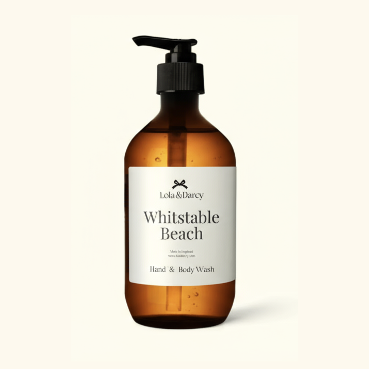 Whitstable Beach Hand Wash in brown bottle
