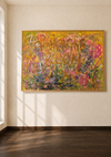 Champagne Room V4 original painting by LRM Studio – bold female figurative canvas artwork