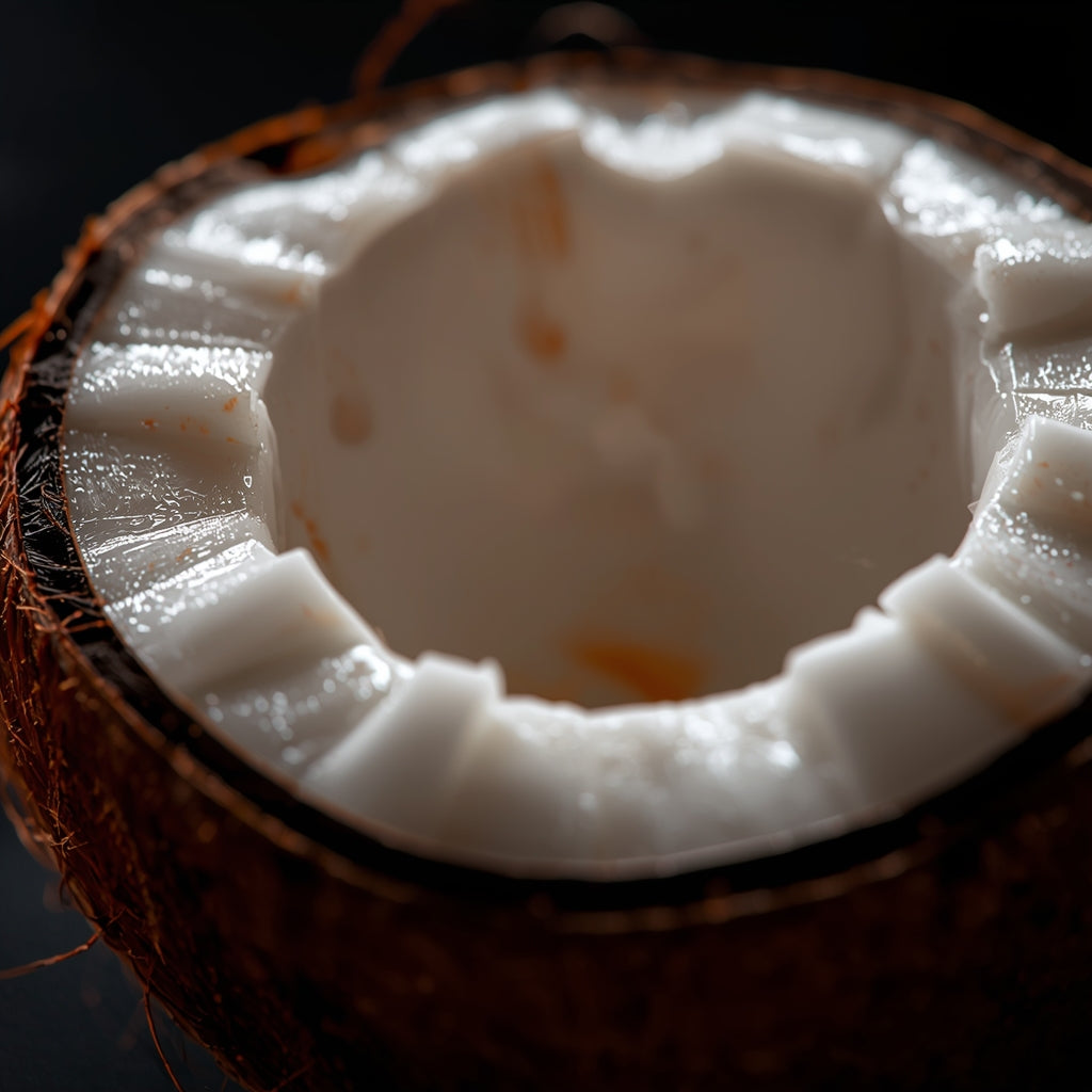 Creamy coconut – key fragrance note in Whitstable Love candle by LRM Studio