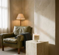 Whitstable Love candle lifestyle detail – The LRM Studio coastal home