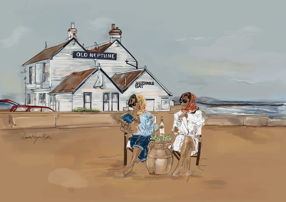 Friendship at the Old Neptune – original artwork by Lauren Rogers-Martin