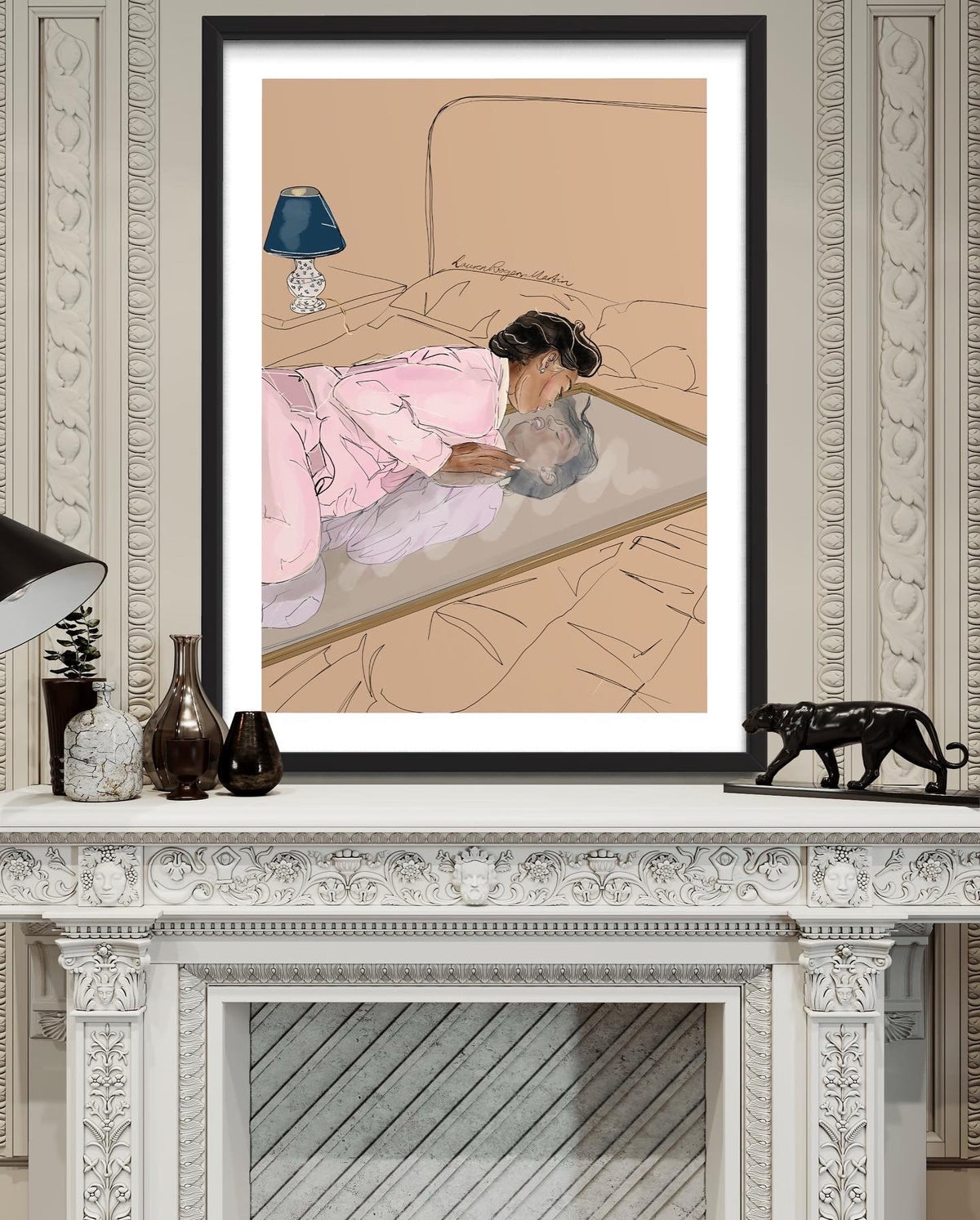 I Love Me print lifestyle detail – The LRM Studio