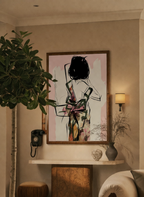 Floral Reverie – Feminine Elegance Art Print